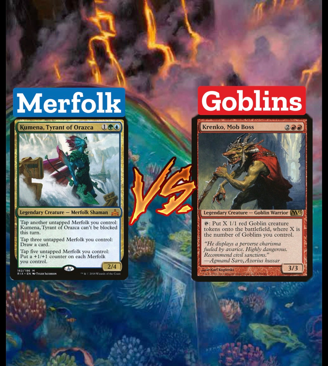 amazon mtg commander decks Merfolk vs goblins – Ritual box. TCG Life gain edh Deck trading card Character:Sisu 1 special die