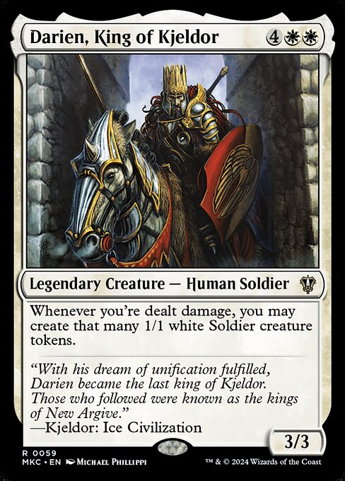 Darien, King of Kjeldor - Commander Deck | Magic: The Gathering (MTG) Ritual box. TCG Darien, King of Kjeldor - Commander Deck | Magic: The Gathering (MTG) Ritual box. TCG