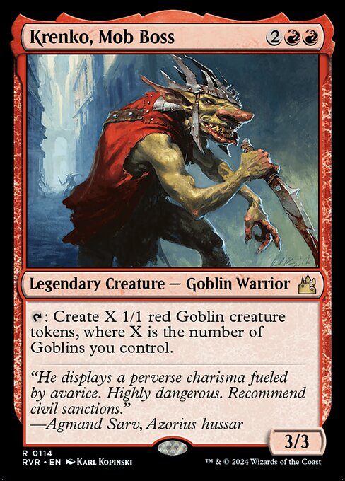 Krenko, Mob Boss - Commander Deck | Magic: The Gathering (MTG) Ritual box. TCG Krenko, Mob Boss - Commander Deck | Magic: The Gathering (MTG) Ritual box. TCG