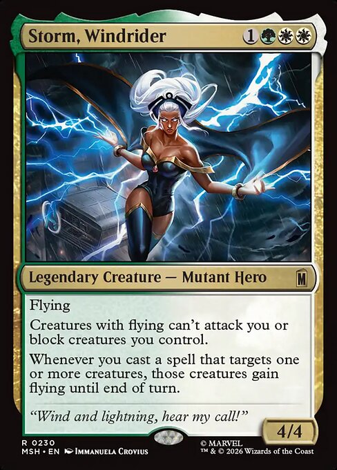 Storm, windrider custom commander deck