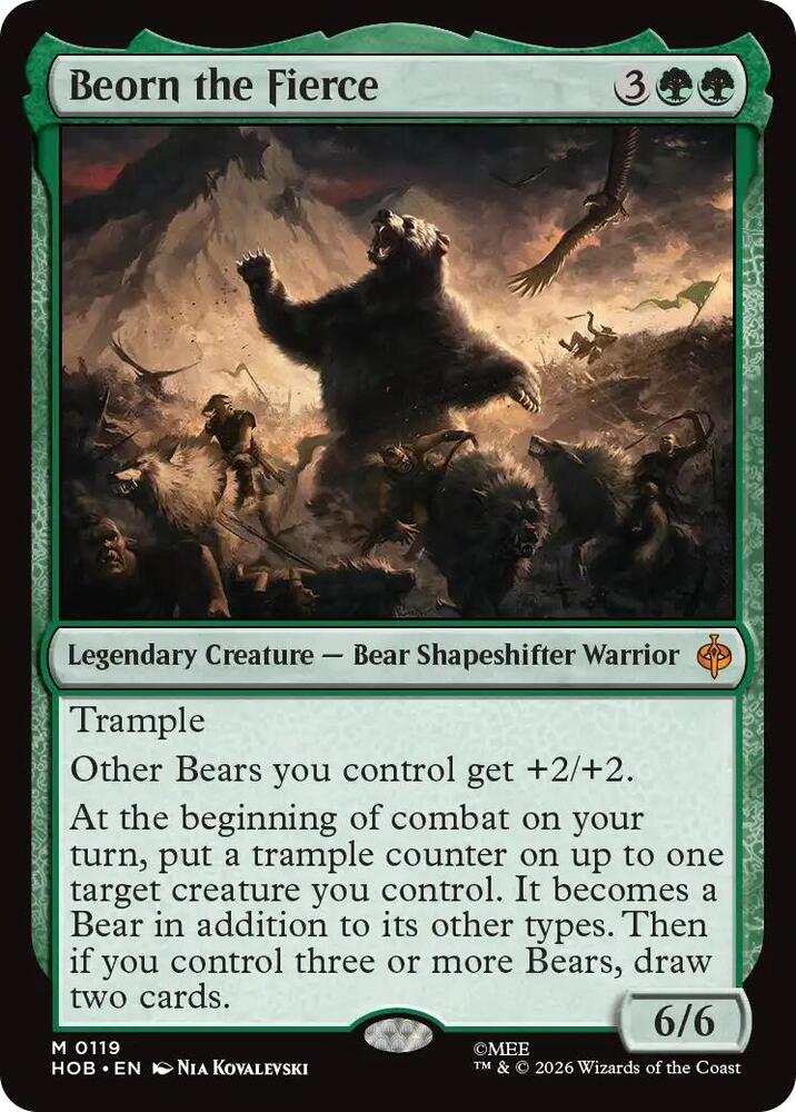 Beorn the Fierce Custom Commander Deck