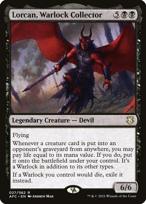 Lorcan Warlock Collector *Commissioned Custom*