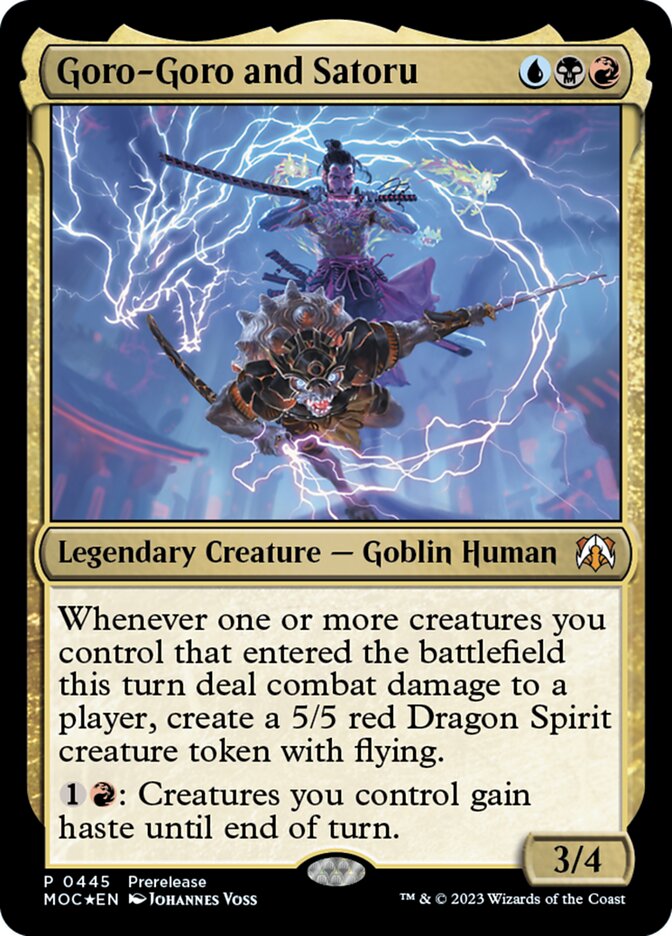 Goro-Goro and Satoru Custom Commander Deck