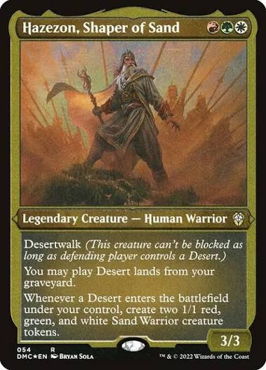 hazezon shaper of sand Commander Deck • custom commission •