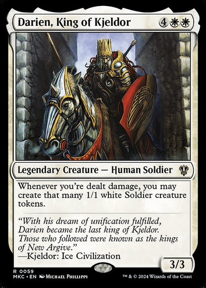 mtg soldier deck commander Darien, King of Kjeldor - Commander Deck